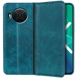 Huse pentru Nokia X10 / X20, Wallet Litchi Leather, verde
