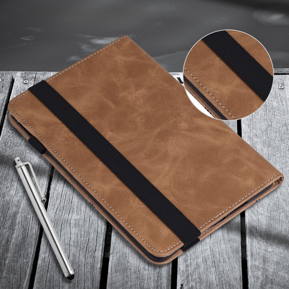 Husă pentru Samsung Galaxy Tab A9+, Butterfly, maro