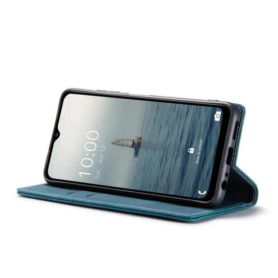 Husa CASEME pentru Samsung Galaxy A04S / A13 5G, Leather Wallet Case, verde