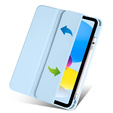 Husă pentru iPad 10.9 2022 10 Gen, Smartcase Hybrid, cu spațiu pentru stylus, albastru