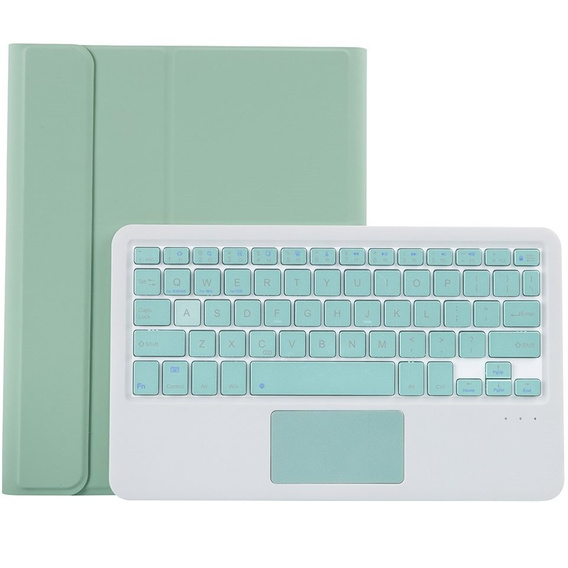 Carcasă + tastatură Lenovo Tab P11 J606F / Tab P11 5G / P11 + Plus, TouchPad Keyboard, verde deschis