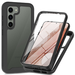 Carcasă pentru Samsung Galaxy S23, Shockproof, cu folie, negru