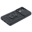 Husă blindată pentru Oppo A58 4G, CamShield Slide, negru