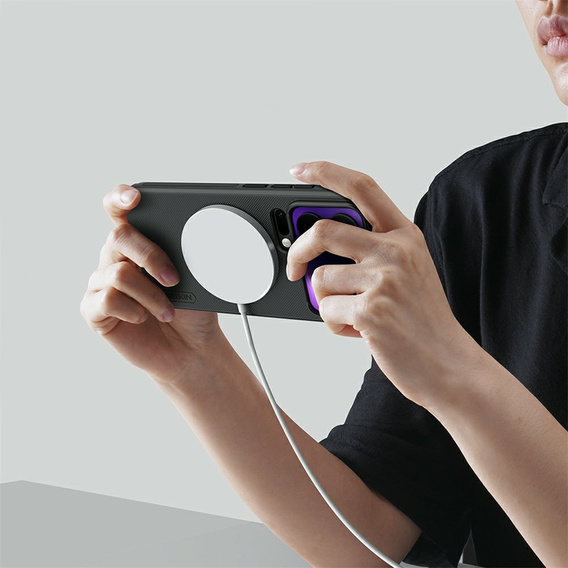 Husă NILLKIN Frosted Shield Pro MagSafe pentru Xiaomi 17 Pro, negru