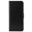 Cu clapetă pentru Realme C33, Crazy Horse Wallet, negru