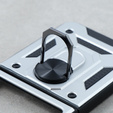 Husă blindată pentru Samsung Galaxy Z Flip5 5G, Nox Case Ring, de argint