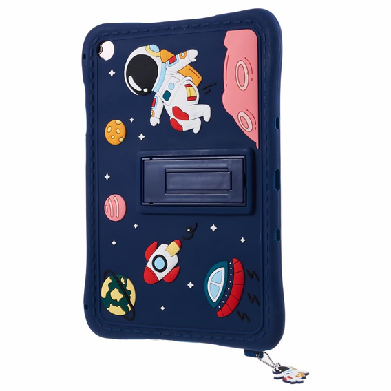 Husă din silicon pentru copii pentru Samsung Galaxy Tab A9+ X210 / X215 / X216B, Armoured, Astronaut, albastru marin