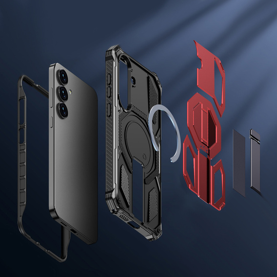 Husă de protecție compatibilă cu MagSafe, cu suport pentru Samsung Galaxy S25 FE