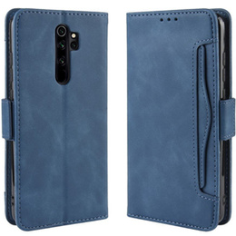 Cu clapetă pentru Xiaomi Redmi Note 8 Pro, Card Slot, albastru închis