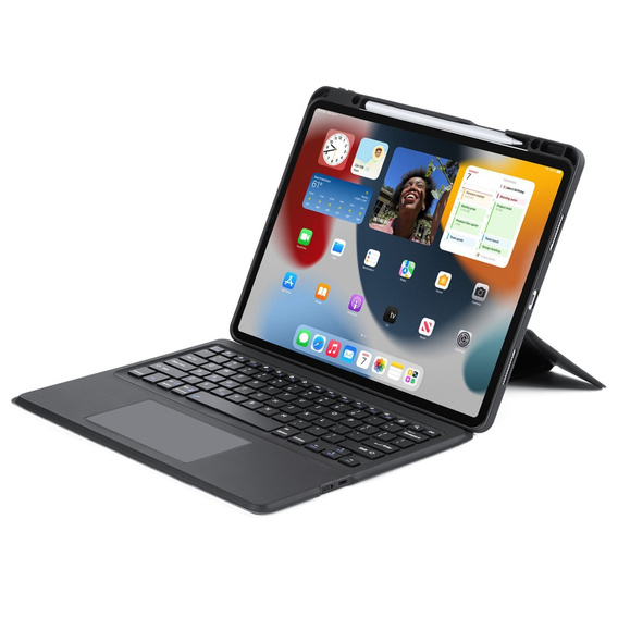 Husă pentru tastatură pentru Apple iPad Air 13" 6 gen. 2024 / iPad Pro 12.9 2020 / 2021 / 2022, Dux Ducis DK Series, negru