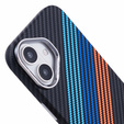 Carcasa pentru iPhone 16 Plus, Carbon Fiber MagSafe, albastru închis