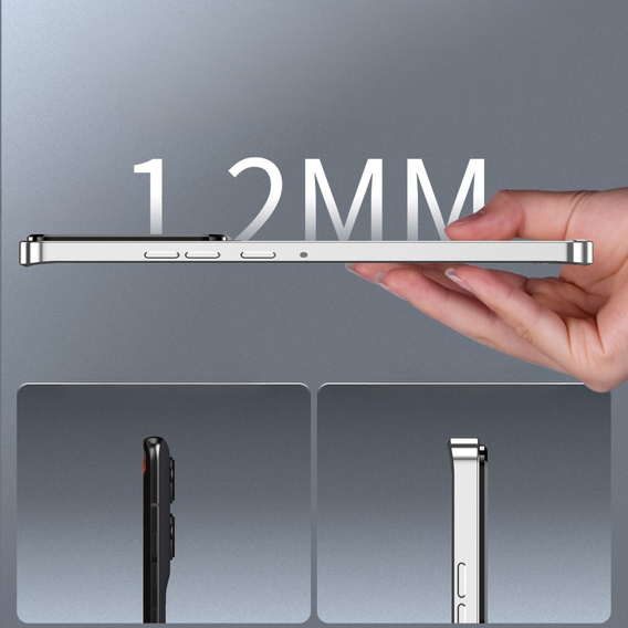 Carcasă de protecție pentru camera foto pentru Motorola Edge 50 Pro 5G, CamShield MagSafe, de argint