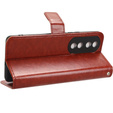 Cu clapetă pentru Honor 90, Crazy Horse Wallet, maro