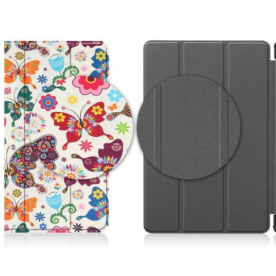 Husă pentru Lenovo Tab M8 Gen 4 TB-300FU, Smartcase, Butterfly