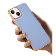 Huse pentru iPhone 14 Plus, Cowhide Leather, albastru