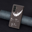 Cu clapetă pentru Samsung Galaxy A55 5G, Wallet, Don't Touch My Phone, negru