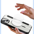Cu clapetă pentru iPhone 13, RFID Wallet MagSafe CamShield, negru