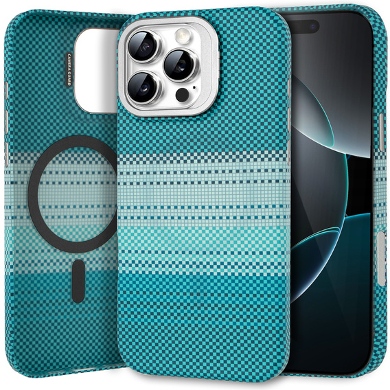 Carcasă pentru iPhone 16 Pro, cadru Kickstand, pentru MagSafe, Moon Green
