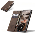 Husa CASEME pentru Samsung Galaxy S20 FE, Leather Wallet Case, maro