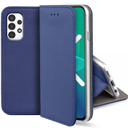 Cu clapetă pentru Samsung Galaxy A53 5G, Wallet Smart Magnet, albastru