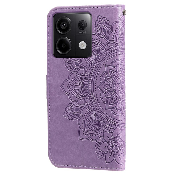 Cu clapetă pentru Xiaomi Redmi Note 13 Pro 5G, Mandala, violet