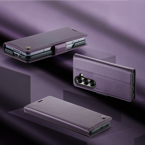 CASEME Litchi Wallet flip caz pentru Samsung Galaxy Z Fold7 5G