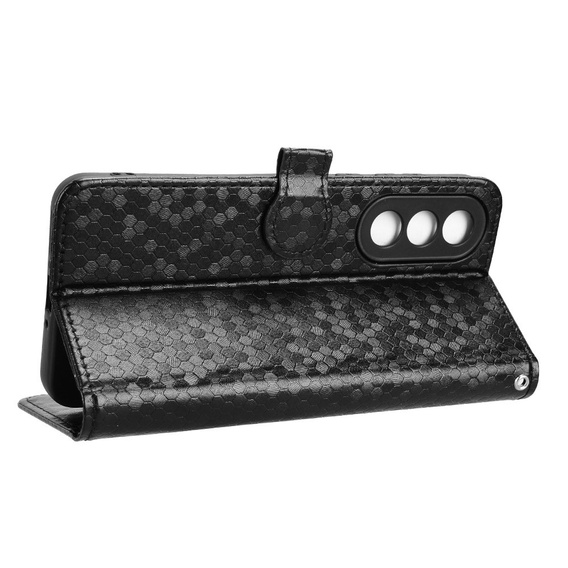 Husa cu clapetă pentru OnePlus Nord 5, Wallet Rhombus, negru