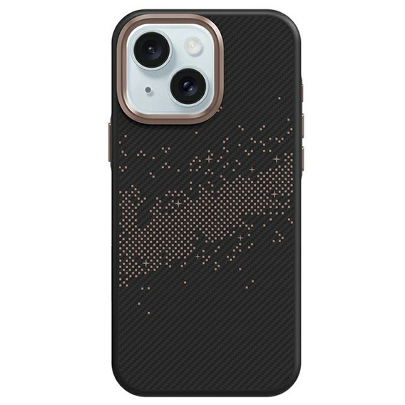Husă pentru iPhone 15, Milky Way, de aur