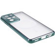 Carcasa Magnetic Dual Glass MagSafe pentru Samsung Galaxy S21 Ultra, verde