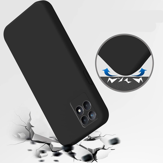 Husa pentru Realme 8i, Silicone Lite, negru