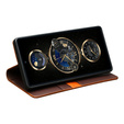 Carcasa flip pentru Samsung Galaxy S25 Ultra, QIALINO Leather Wallet, negru