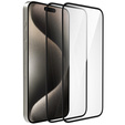 2x sticlă ceramică ERBORD Hybrid Glass pentru iPhone 15 Pro