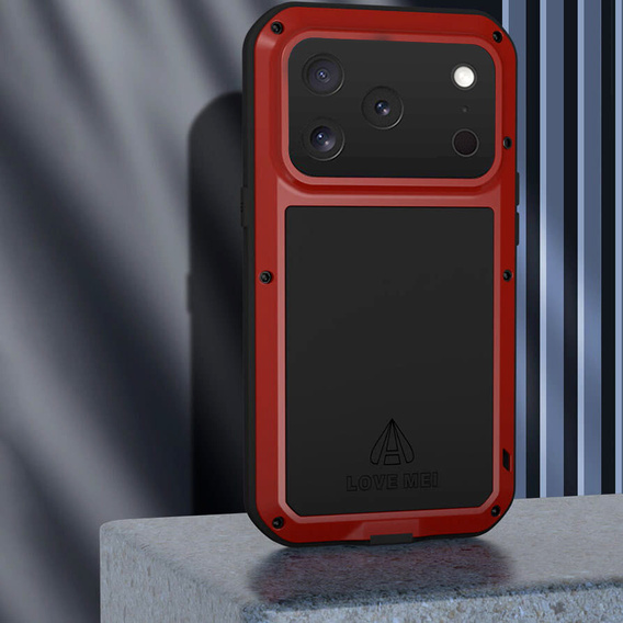 Carcasă blindată cu sticlă temperată pentru iPhone 17 Pro Max