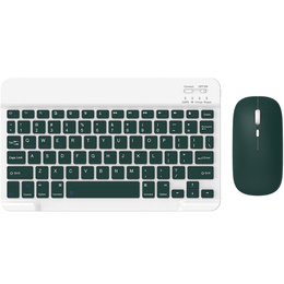 Set tastatură wireless și mouse Bluetooth pentru Android/Windows, verde închis