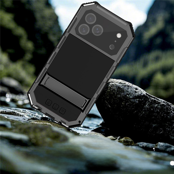 Carcasă blindată R-JUST cu suport pentru iPhone 17 Pro Max