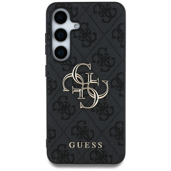 GUESS Huse pentru Samsung Galaxy S25, 4G Big Metal Logo, negru