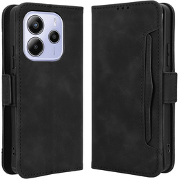 Cu clapetă pentru Xiaomi Redmi Note 14 4G, Card Slot, negru