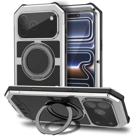 Husă R-JUST cu MagSafe și suport pentru iPhone 17 Pro Max