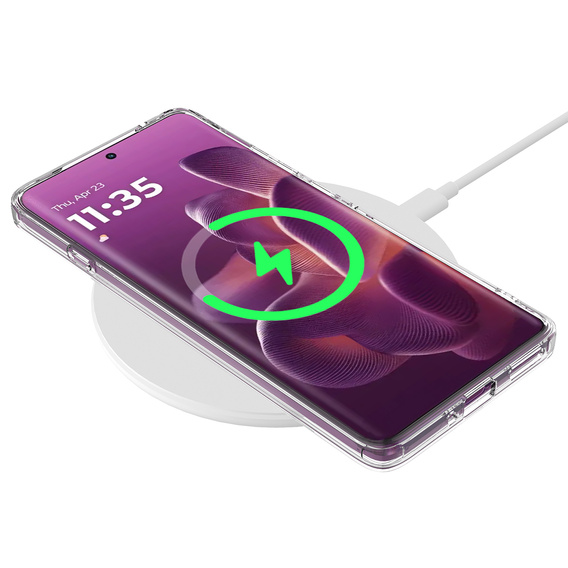 Husă Fusion Hybrid MagSafe pentru Motorola Edge 70 5G, transparentă