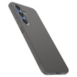 Carcasa Spigen pentru Samsung Galaxy S25, Liquid Air, negru + 9H Tempered Glass