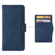 Cu clapetă pentru Samsung Galaxy A25 5G, Card Slot, albastru