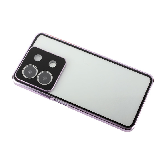 Husa pentru Xiaomi Redmi Note 13 5G, Magnetic Dual Glass, violet