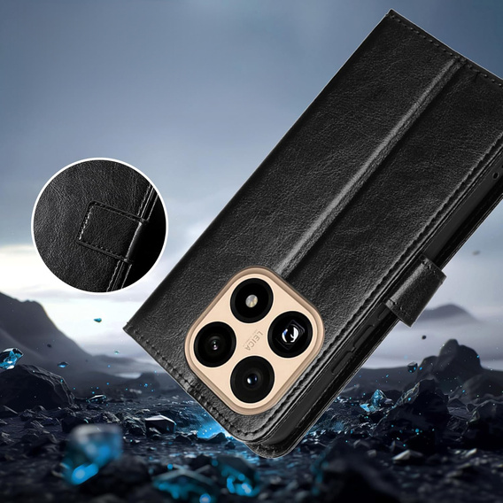 Crazy Horse Wallet flap caz pentru Xiaomi 15T