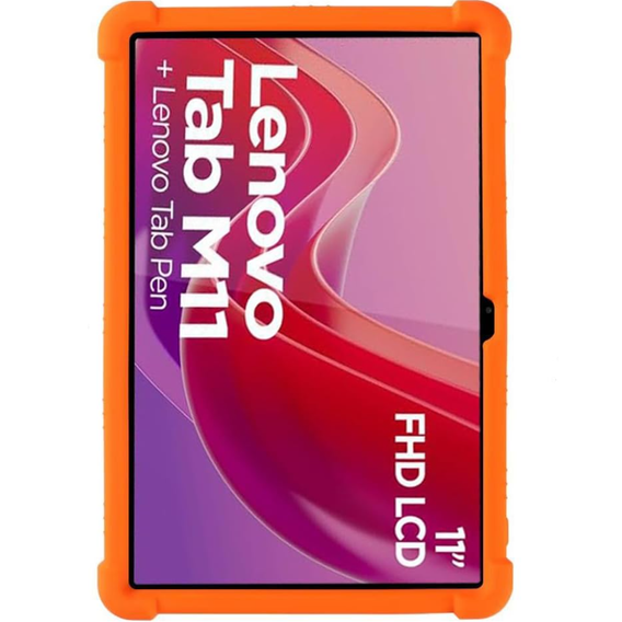 Silicon husă pentru Lenovo Tab M11, Impact, armat, portocaliu