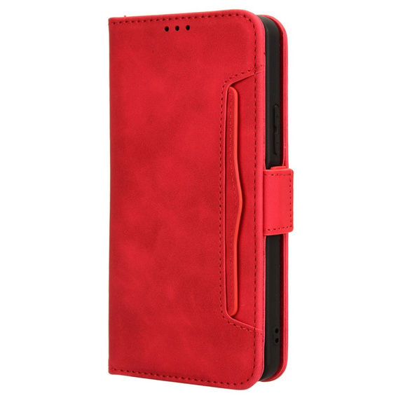 Cu clapetă pentru Xiaomi Redmi A3, Card Slot, roșu