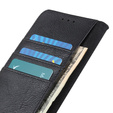 KHAZNEH RFID caz pentru Motorola G85 5G, Litchi Texture, negru