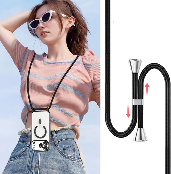 Husă Electro MagSafe cu lanyard pentru iPhone 17 Pro Max