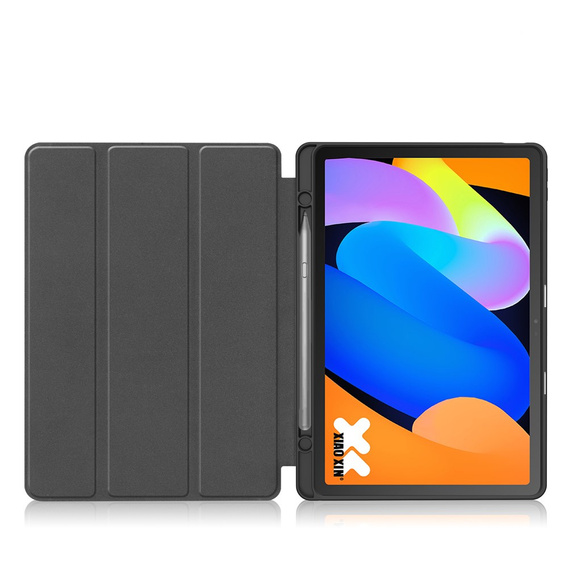 Husă pentru Lenovo Idea Tab 11" 2025 TB336FU TB336ZU, stand, Smartcase cu suport pentru stylus, gri