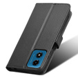 Cu clapetă pentru Motorola Moto G24 / G24 Power / G04, Wallet Smart Magnet, negru