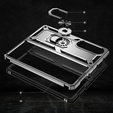 Husă blindată pentru Samsung Galaxy Z Fold 4 5G, Nox Case Ring, de argint